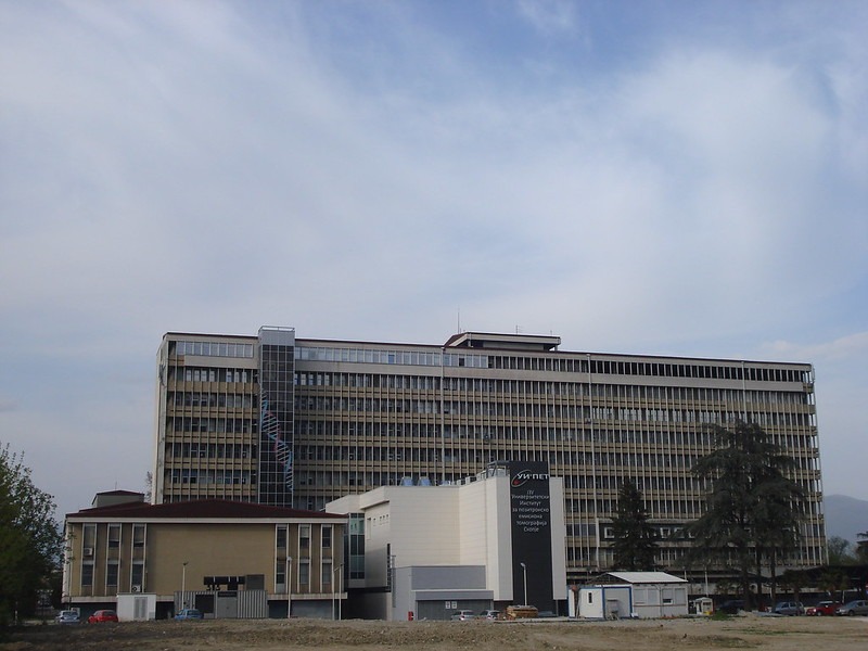 "Hospital 8th of September, Skopje / Болница „8-ми септември“, Скопје" by george k. 1981 is licensed under CC BY-SA 2.0.